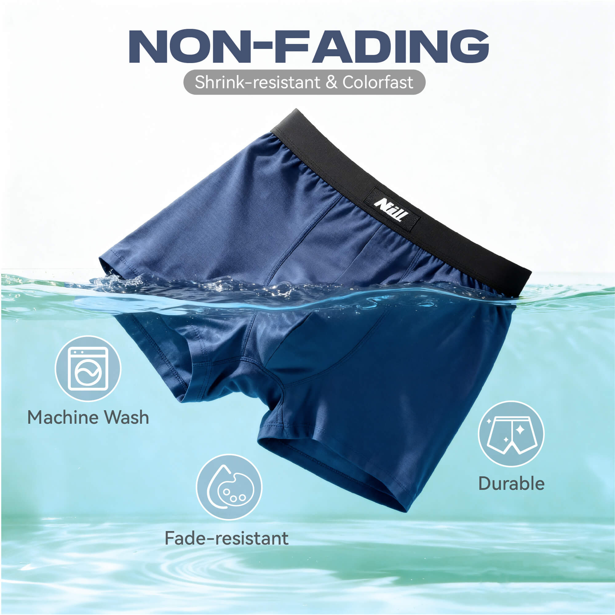 Men's Modal Boxer Briefs with 3D Pouch 4 Pack